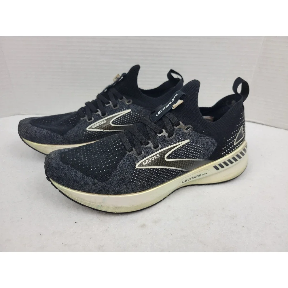 Brooks Levitate‎ 5 StealthFit Shoes Sneakers 8.5 Womens Running Black